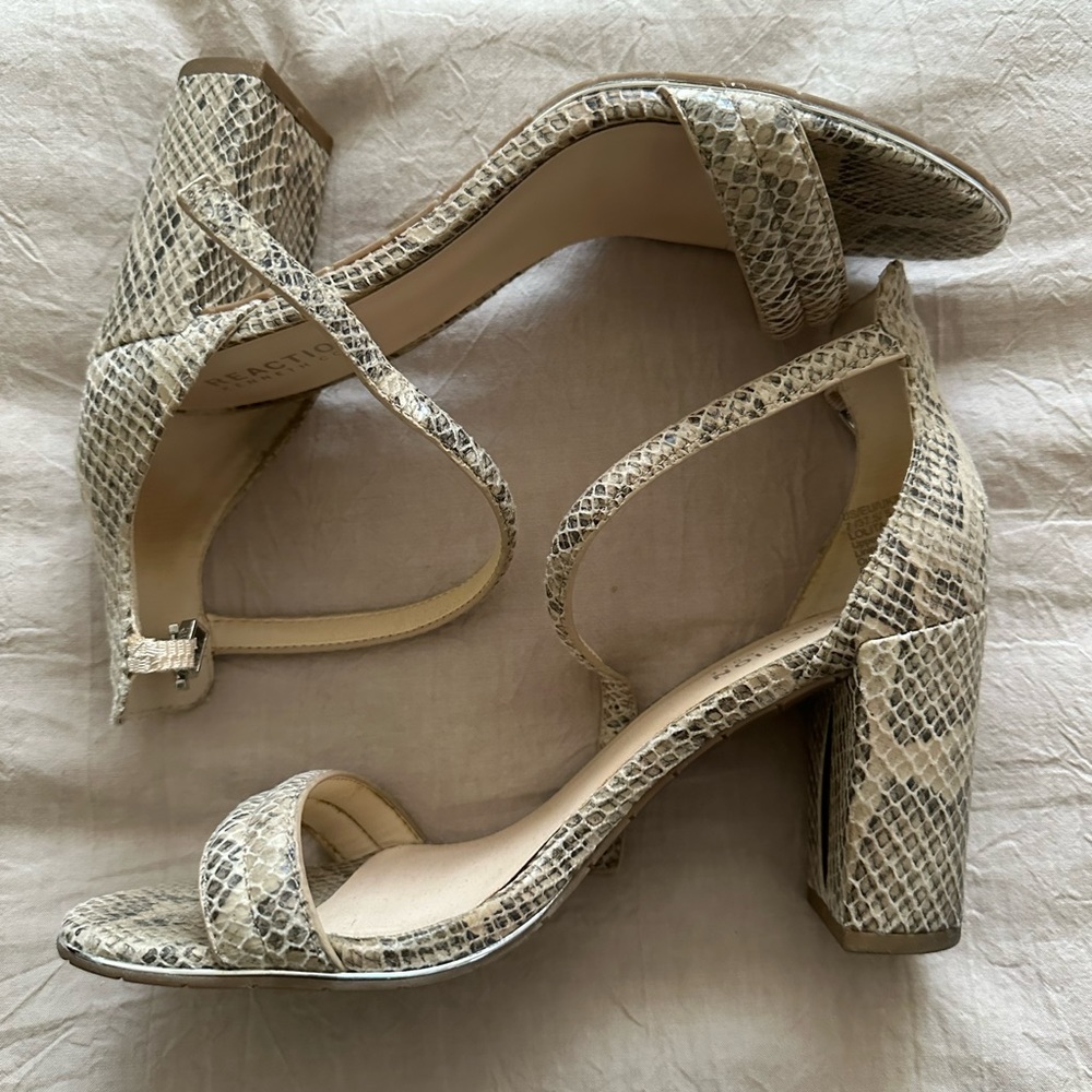 Snake print sandal